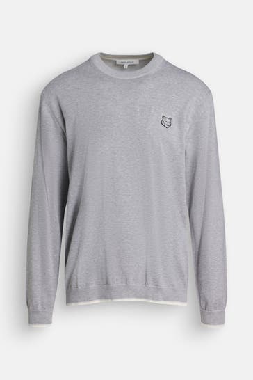 MAISON KITSUNÉ Sweatshirt hellgrau