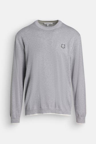 MAISON KITSUNÉ Sweatshirt hellgrau