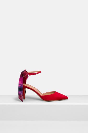 FERRAGAMO - Leder-Pumps 'Iman 70' rot