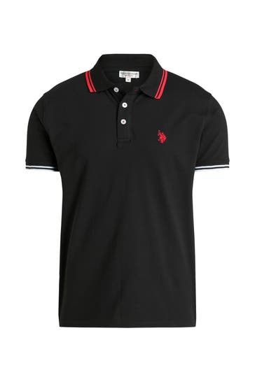 U.S. POLO ASSN. Polo-Shirt schwarz