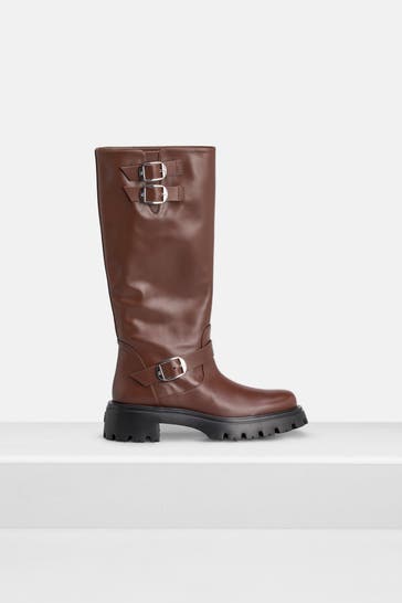STUART WEITZMAN Biker-Boots 'Emerson' braun