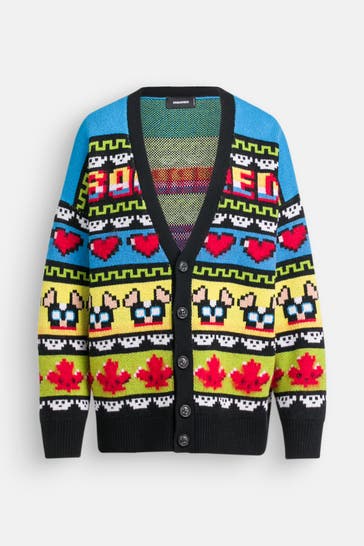 DSQUARED2 Strickjacke 'Hilde' gemustert