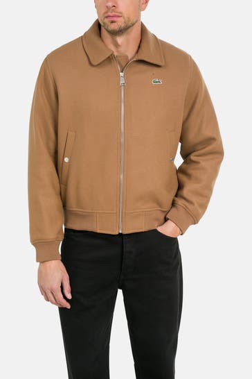 LACOSTE Wollmix-Blouson hellbraun 