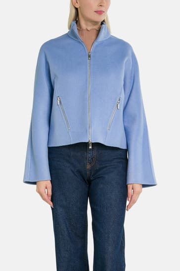 RIANI Light blue woollen blend jacket