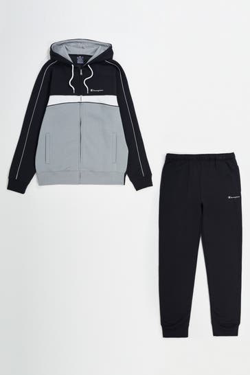 CHAMPION Set: Sweatjacke und Sweatpants mehrfarbig