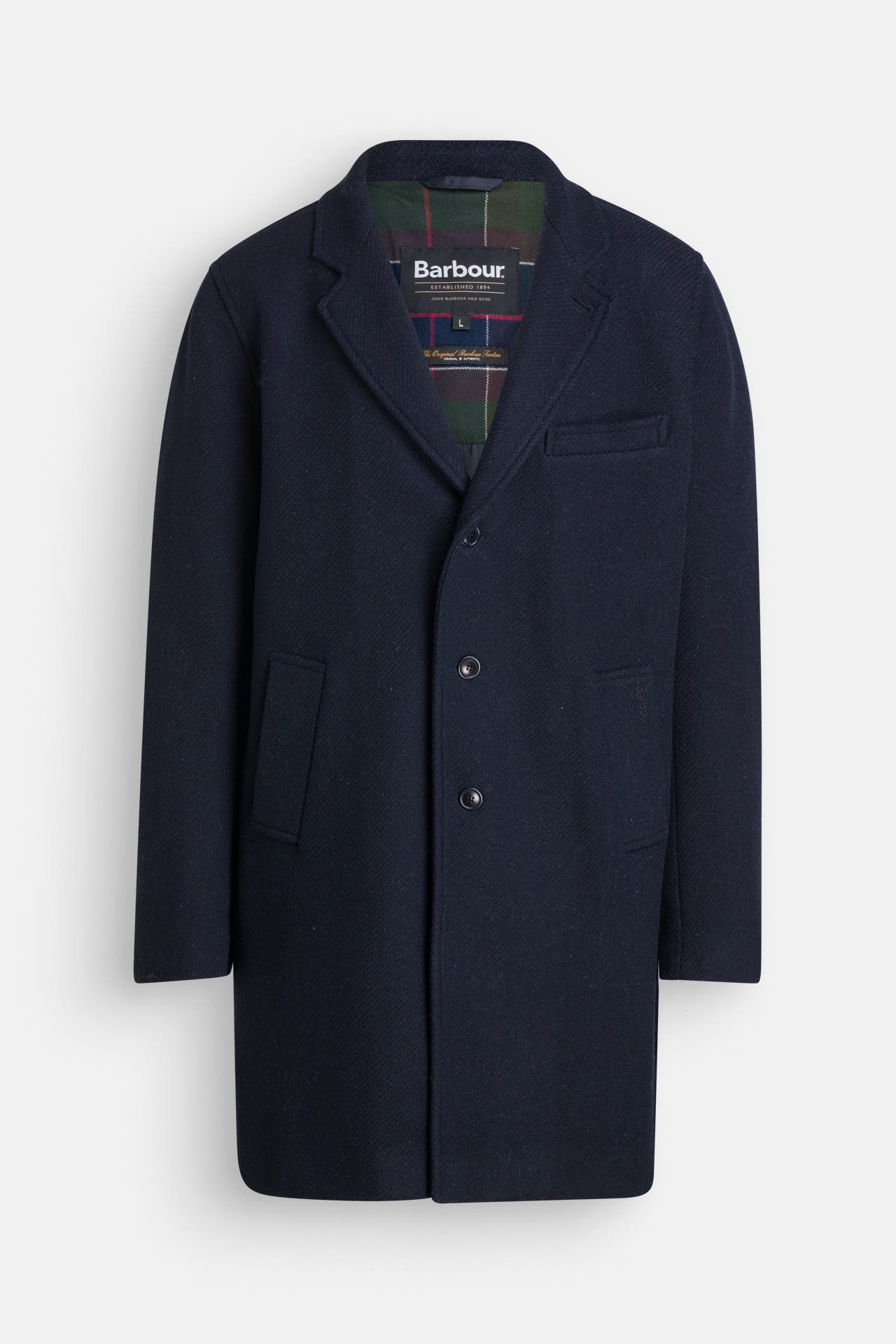 BARBOUR Wollmantel 'Kirkbridge' schwarzblau, Bild 1