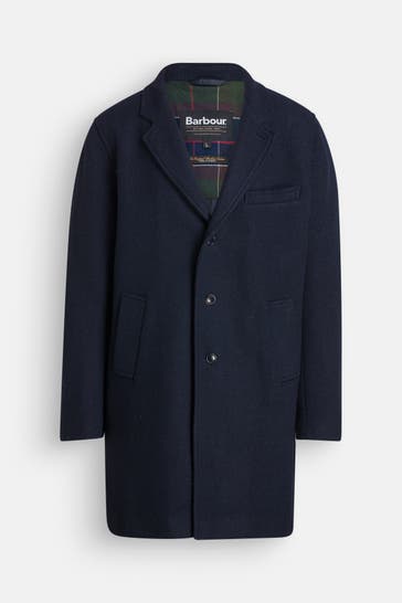 BARBOUR Wollmantel 'Kirkbridge' schwarzblau