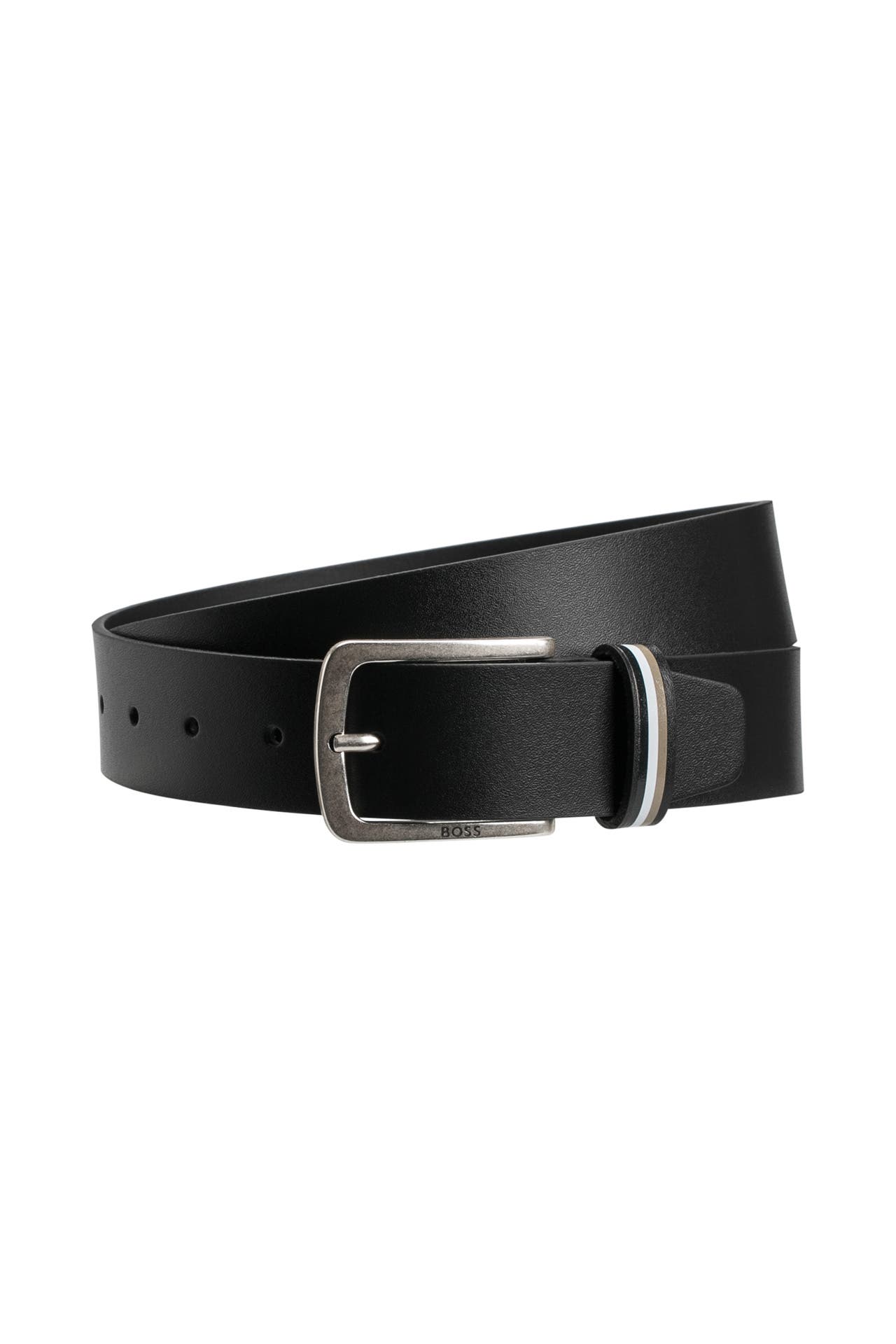 BOSS Ledergürtel 'Joro-Loop' schwarz, Bild 1