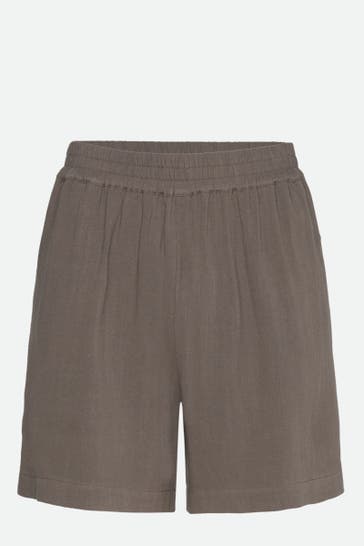 ROSEMUNDE Leinenmix-Shorts taupe