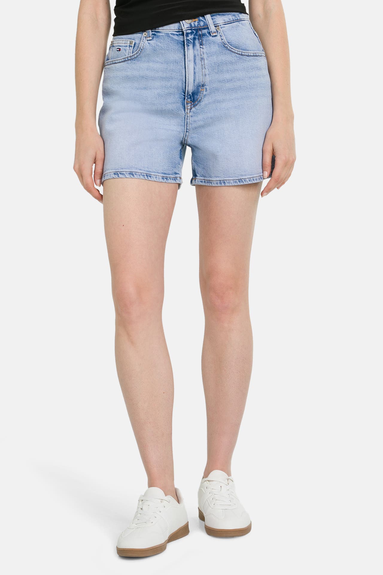TOMMY HILFIGER Jeansshorts taubenblau mom, Bild 1