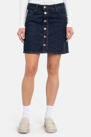 TOMMY HILFIGER Jeansrock königsblau