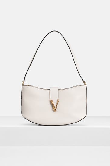 VERSACE Schultertasche weiß