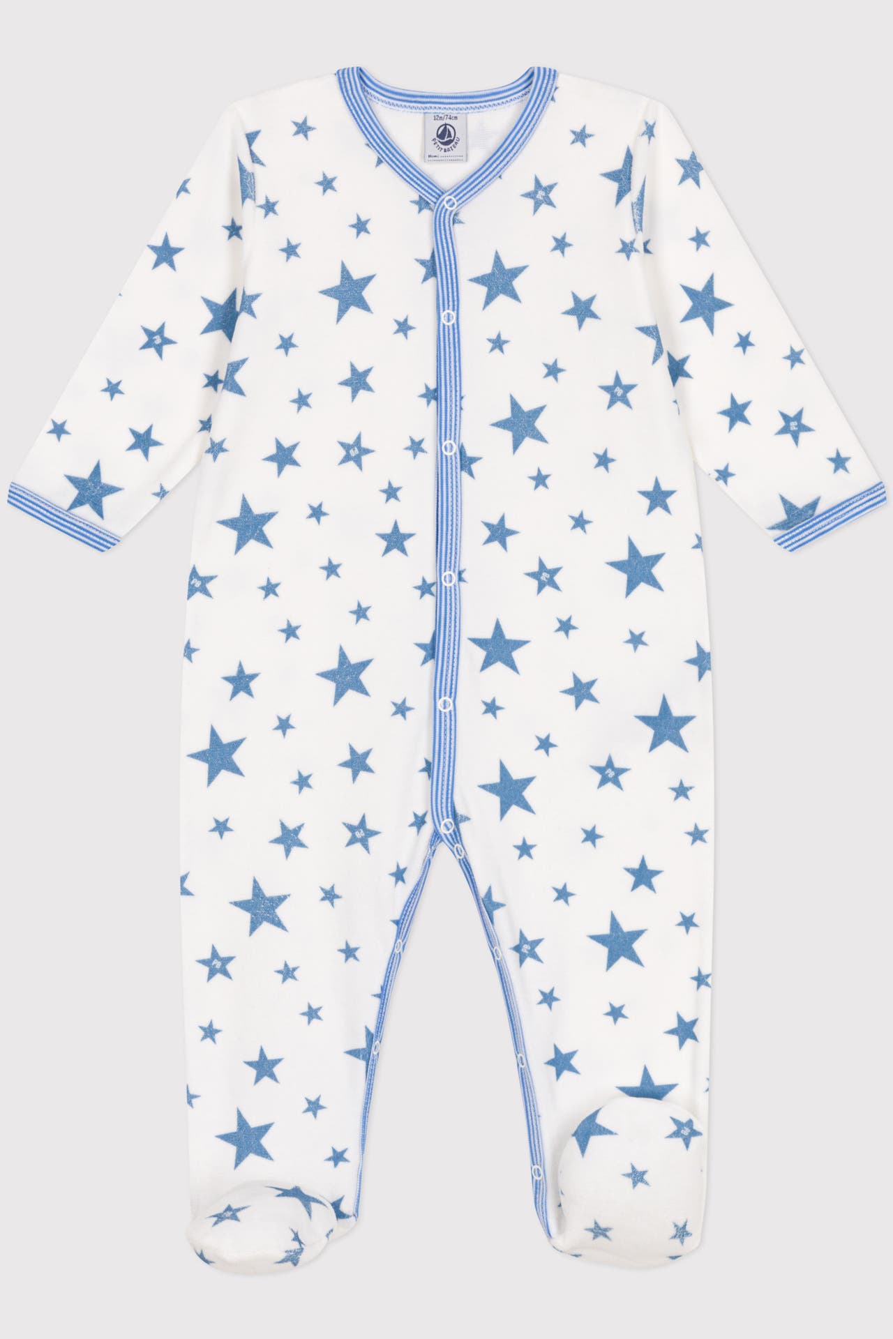 PETIT BATEAU Strampler gemustert, Bild 1