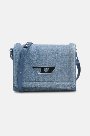 DIESEL Umhängetasche 'Heart-D' denim
