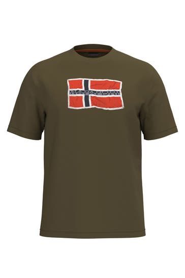 NAPAPIJRI Olive T-Shirt