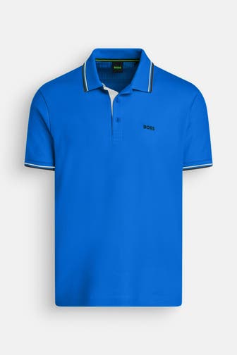 BOSS GREEN Polo-Shirt 'Paddy' blau
