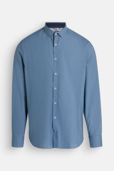 COLOURS & SONS Casual-Hemd azurblau
