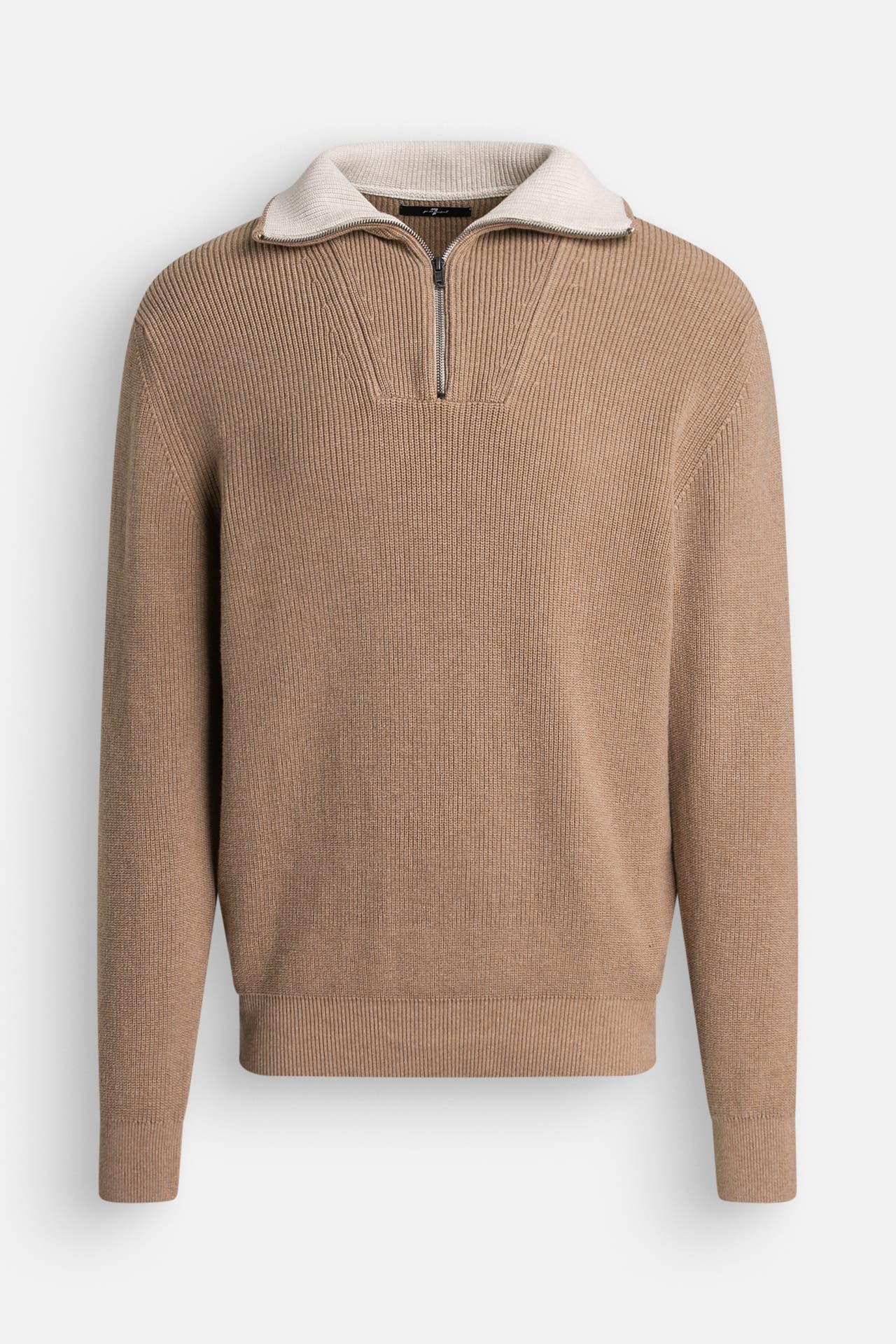 7 FOR ALL MANKIND Strick-Troyer 'Mock' hellbraun, Bild 1