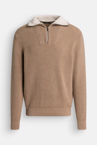 7 FOR ALL MANKIND Strick-Troyer 'Mock' hellbraun