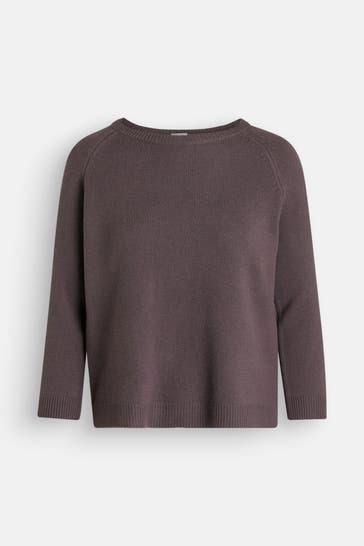 FTC Kaschmir-Pullover dunkelbraun