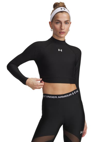 UNDER ARMOUR Black long-sleeved top