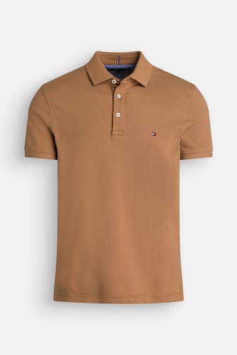 TOMMY HILFIGER Polo-Shirt hellbraun