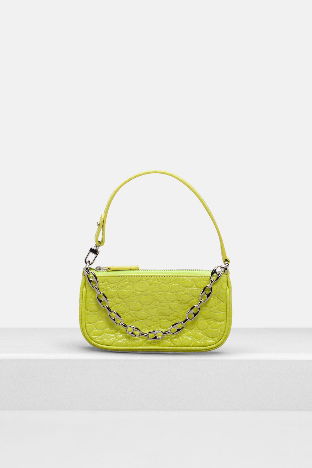 BY FAR Handtasche 'Mini Rachel' neongelb, Bild 1
