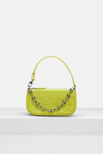 BY FAR Handtasche 'Mini Rachel' neongelb