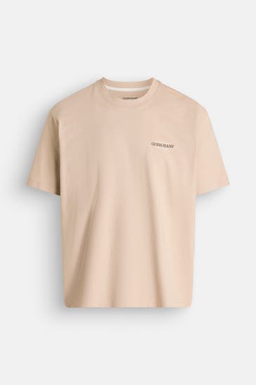 GUESS T-Shirt hellbraun