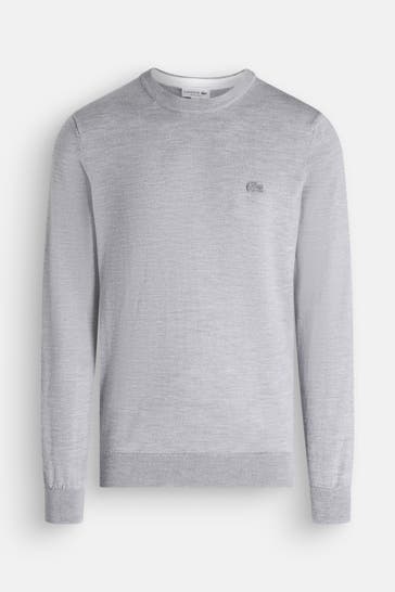 LACOSTE Strickpullover hellgrau
