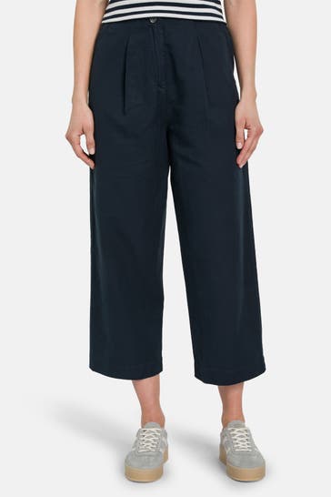 MARC O'POLO DENIM Leinenmix-Hose navy