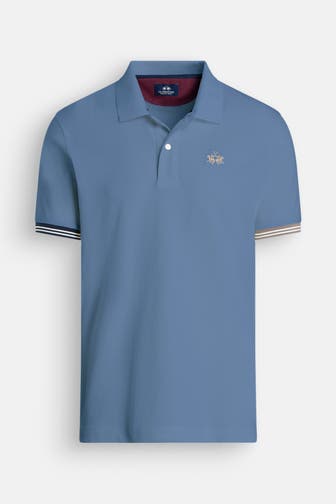 LA MARTINA Polo-Shirt rauchblau
