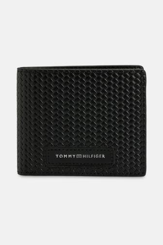 TOMMY HILFIGER Ledergeldbörse schwarz