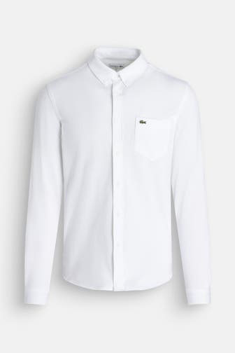 LACOSTE Piqué-Hemd weiß