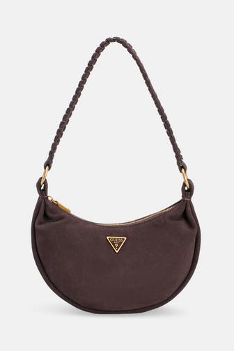 GUESS Schultertasche 'Amita' dunkelbraun
