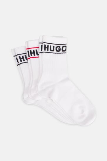 HUGO 3er-Pack Socken weiß
