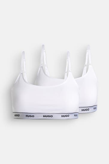 HUGO 2er-Pack Bralette weiß