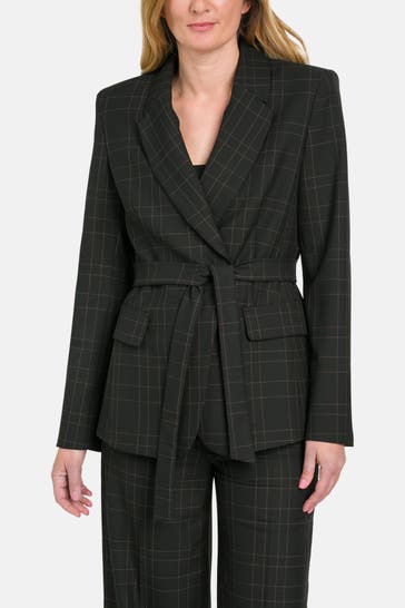 RIANI Blazer schwarz kariert