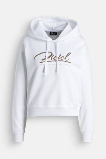 DIESEL Hoodie 'Felpa' weiß