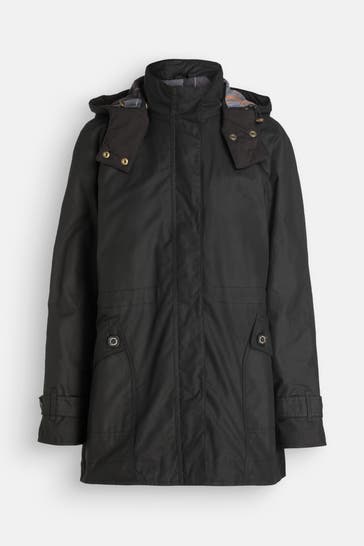 BARBOUR Parka 'Cannich Wax' schwarz