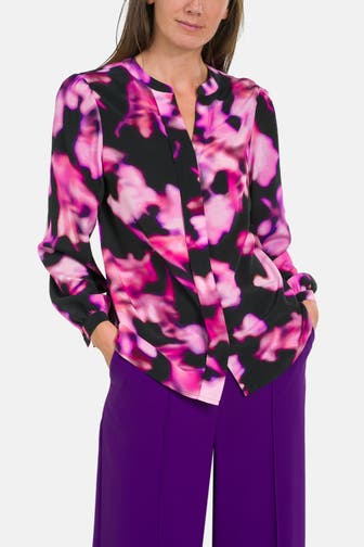 COMMA, Casual-Bluse gemustert