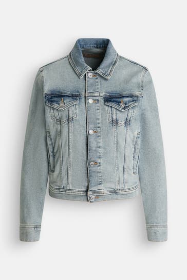 7 FOR ALL MANKIND Jeansjacke hellblau