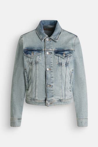 7 FOR ALL MANKIND Jeansjacke hellblau
