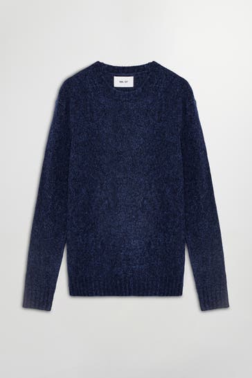 NN07 Wollmix-Pullover 'Lee' nachtblau