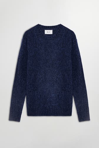 NN07 Wollmix-Pullover 'Lee' nachtblau
