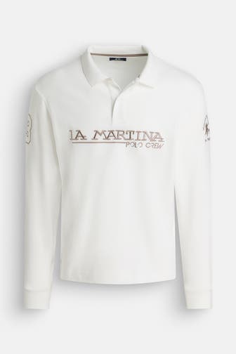 LA MARTINA Langarm-Polo ecru