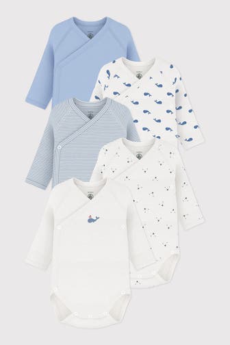 PETIT BATEAU 5er-Pack Bodies mehrfarbig