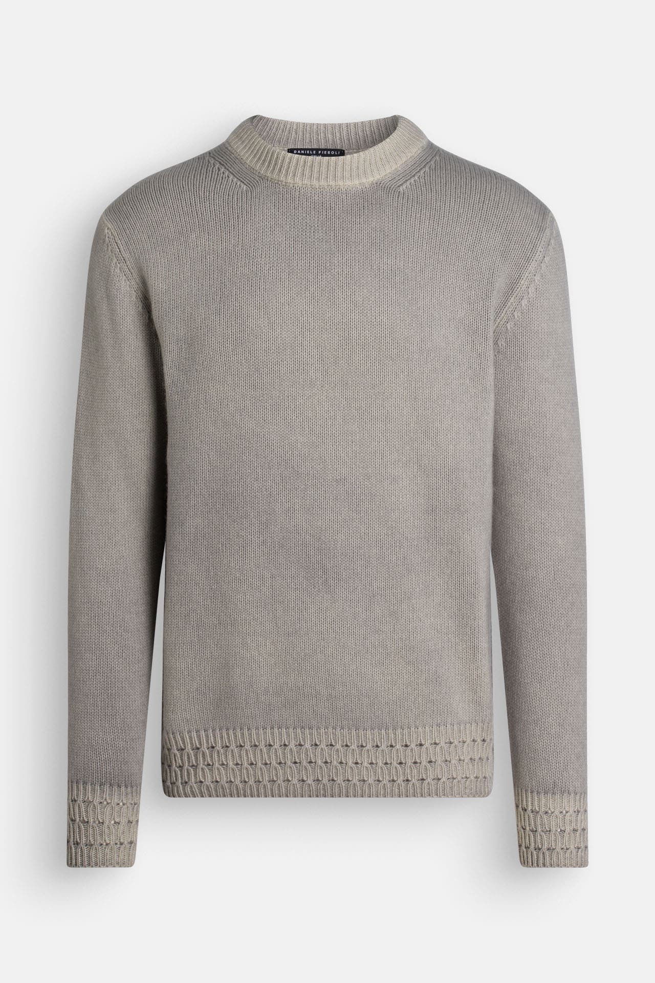 DANIELE FIESOLI Wollpullover grau, Bild 1
