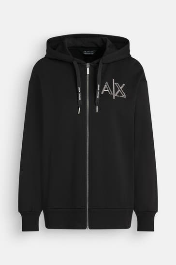 ARMANI EXCHANGE Sweatjacke schwarz