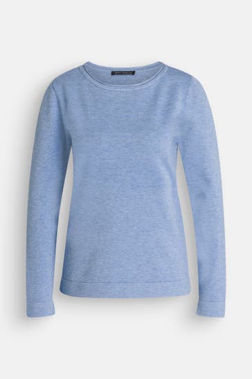 BETTY BARCLAY Strickpullover taubenblau meliert